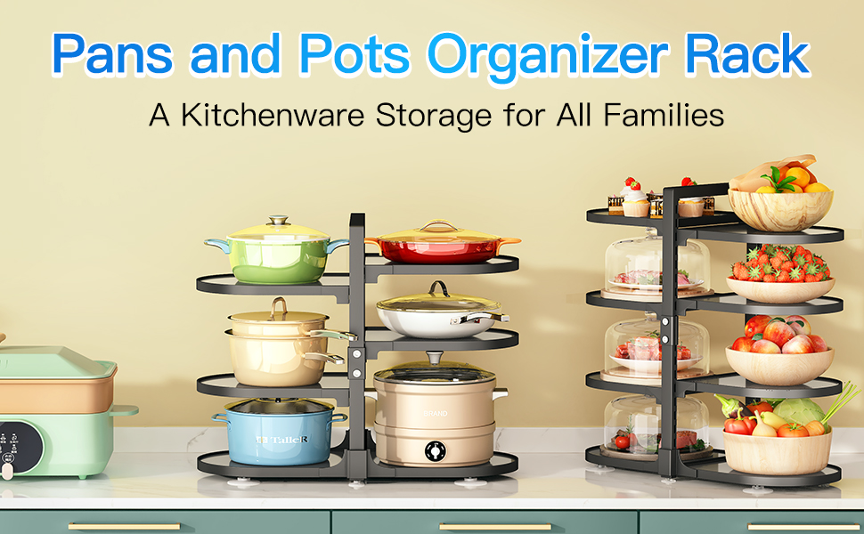 Pots and Pans Organizer for 6 Tier Snapon and