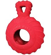 Jolly Pets Tuff Treader Dog Toy with Handle, 6 Inches, Red, Model:JTR23, All Breed Sizes