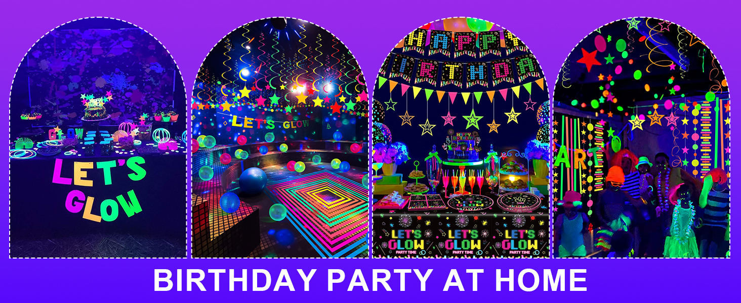 Black Light Bar 15W 1ft LED Blacklight for Glow Party Fluorescent