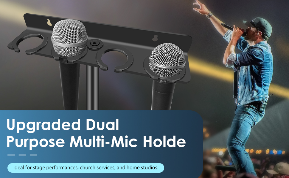 Multi Microphone Holder for mic stand