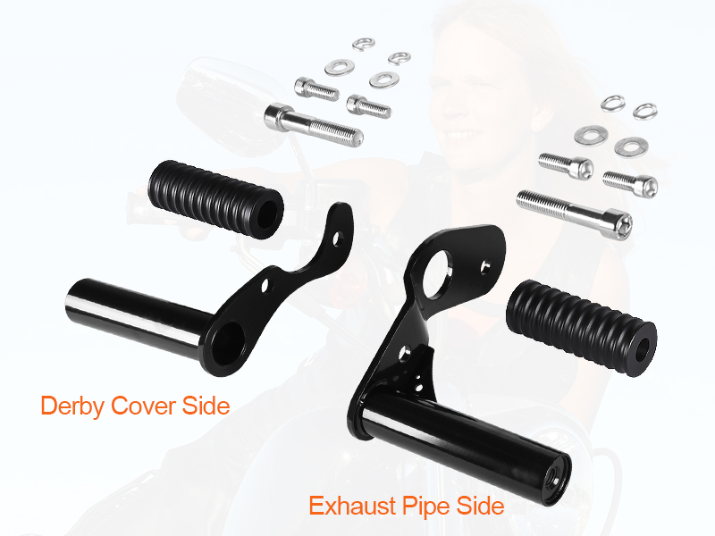 Amazon.com: Motorcycle Passenger Foot Pegs Crash Bar Frame