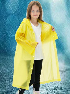 girl boy raincoat