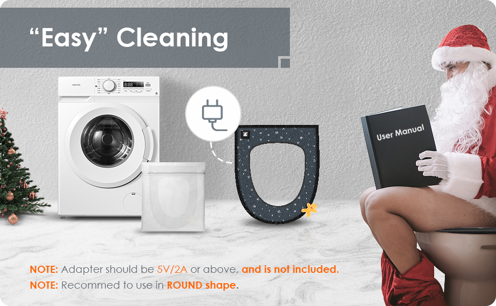 Heated Toilet Seat Cover LIPSUN Electric Heated Toilet Cushion