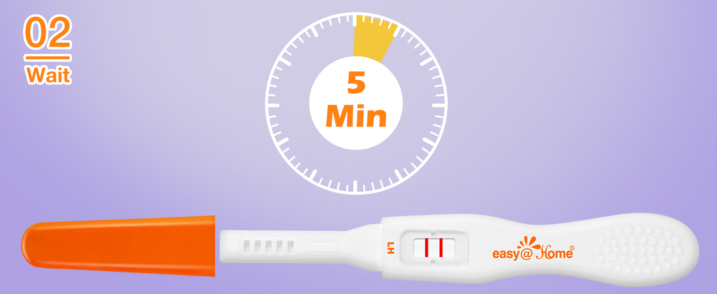 EasyHome 25 Ovulation Tests Sticks Ovulation Predictor Kit Midstream Ovulation Kit Fertility