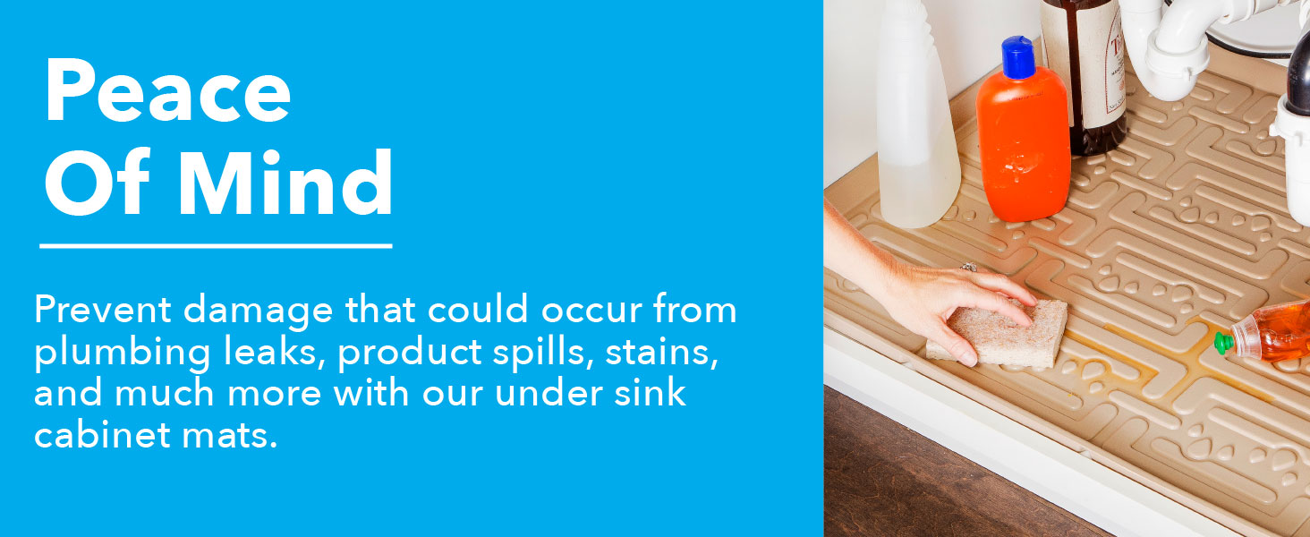 Premium Xtreme Mats Under Sink Cabinet Mat for effective leak protection and spill containment