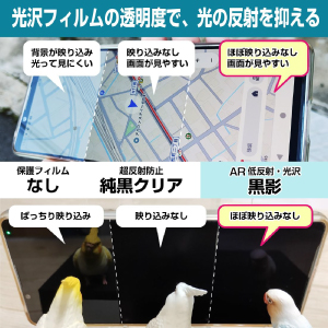 Amazon.co.jp: PDA工房 Magicx Zero 40 対応 黒影[AR低反射