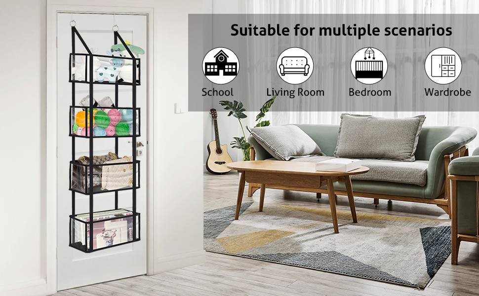 Over the Door Hanging Pantry Organizer Closet Door