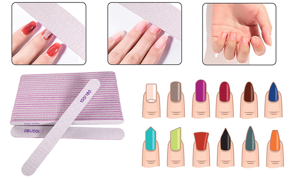 Nail files to shape your fingernails