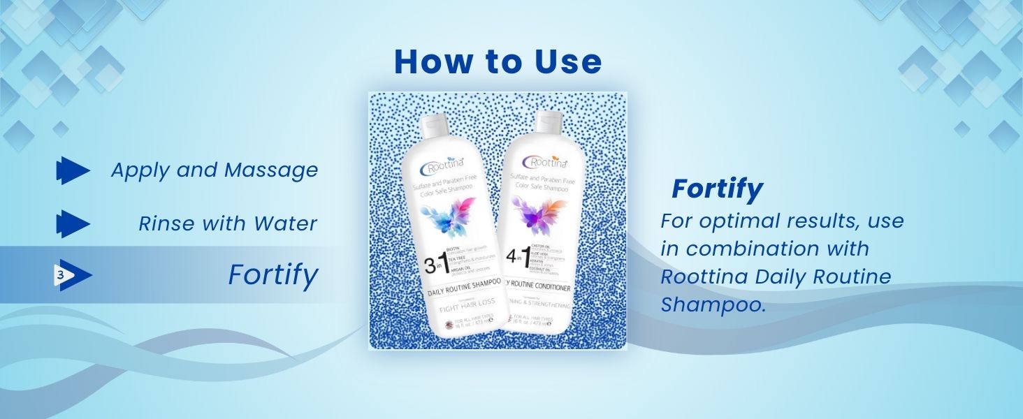 daily routine shampoo and conditioner set for woman hair thickening sulfate paraben free