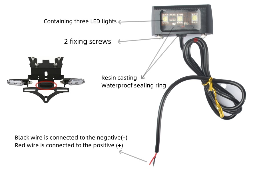 WEIXINRACING License Plate Holder Rear Fender Eliminator