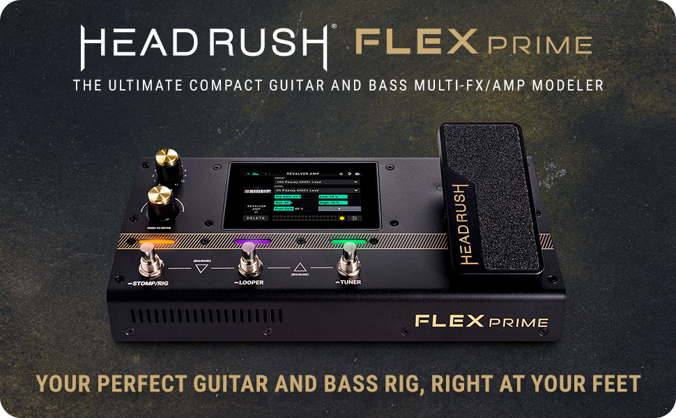 HeadRush Flex Prime - Guitar and Bass Multi Effects Pedal