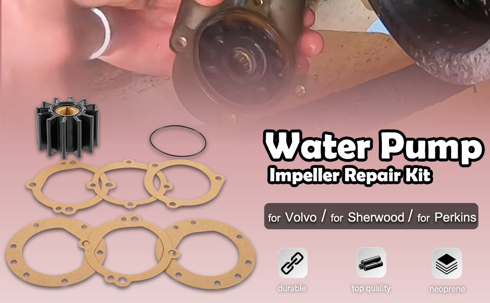 Water Pump Impeller Repair Kit Replacement for Sherwood