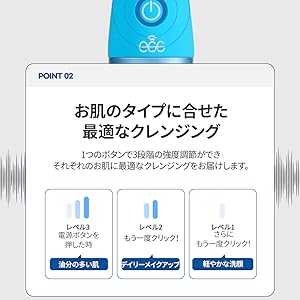 Amazon.co.jp: egg cleansing device 2 (navy) : Beauty