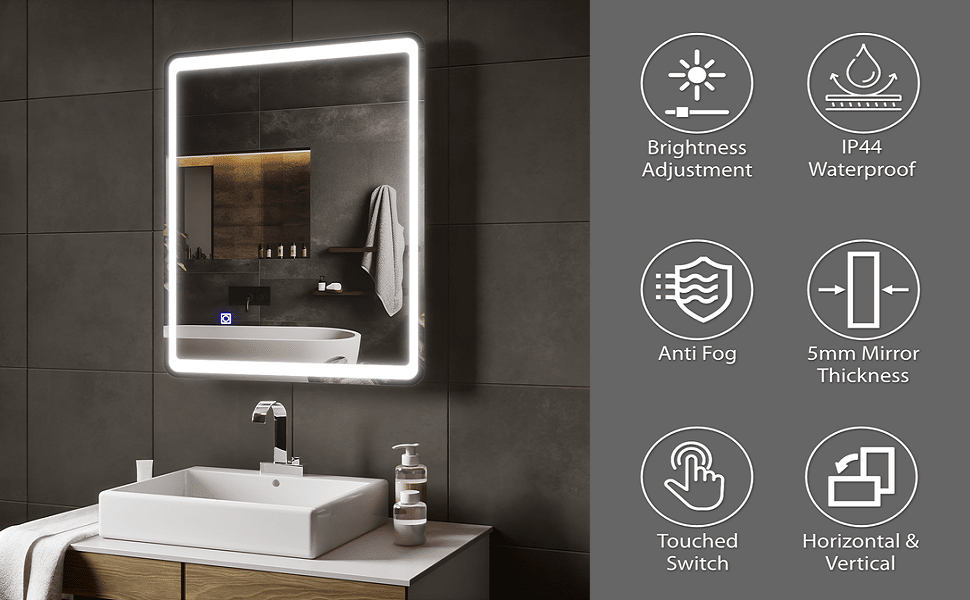 Anti Fog Bathroom LED Mirror