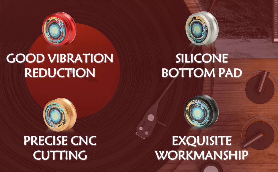 LP Vinyl Turntables Disc Stabilizer