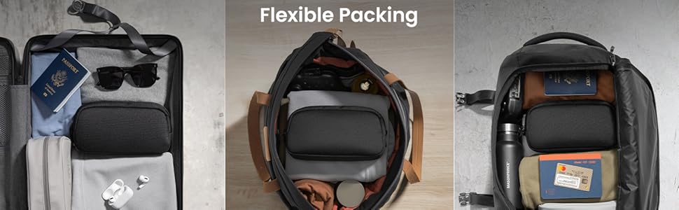 Electronics Organizer Travel Case, Water Resistant Travel Bag Cable