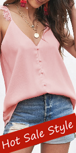 Sexy V Neck Spaghetti Strap Tank Top