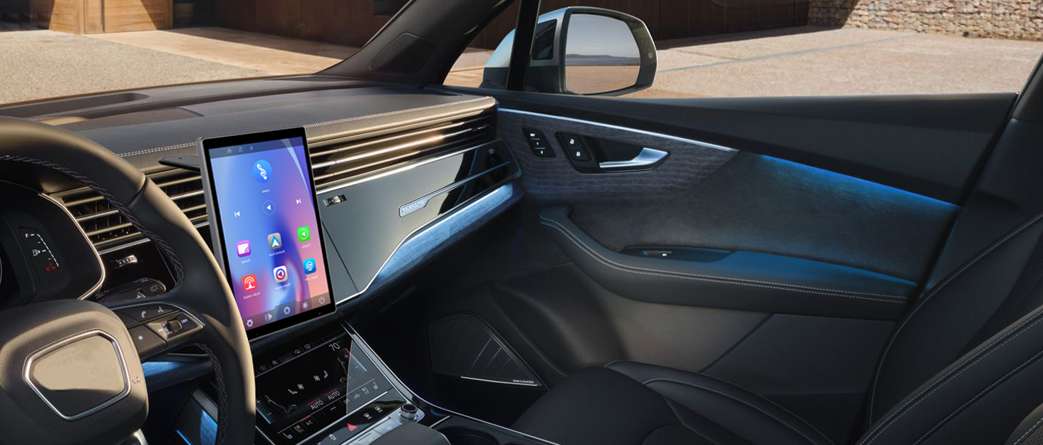 Meonxy Wireless Apple Carplay Screen for Car, 8 Inch 1280 *