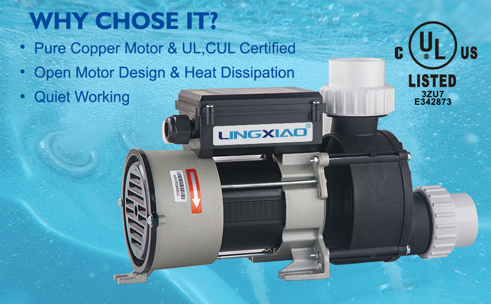 LINGXIAO 1.5HP Bath Pump & Hot Tub Bath Pump LX Pump