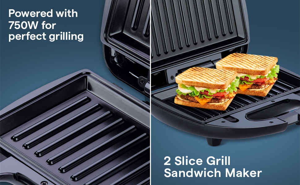 Buy Morphy Richards SM3006 750Watt 2Slice Grill Sandwich Maker with