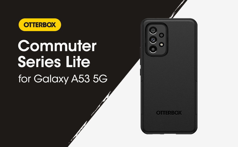 OtterBox Samsung Galaxy A53 5G Commuter Series Lite Case BLACK, Slim