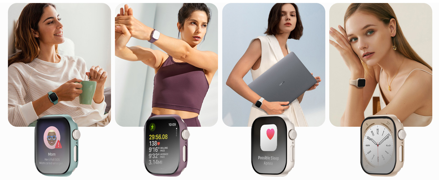 Curated palette complements every outfit - from workout to office. Switch colors to match your mood