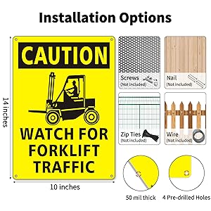caution watch for forklift traffic sign,watch for forklift traffic sign,forklift traffic sign