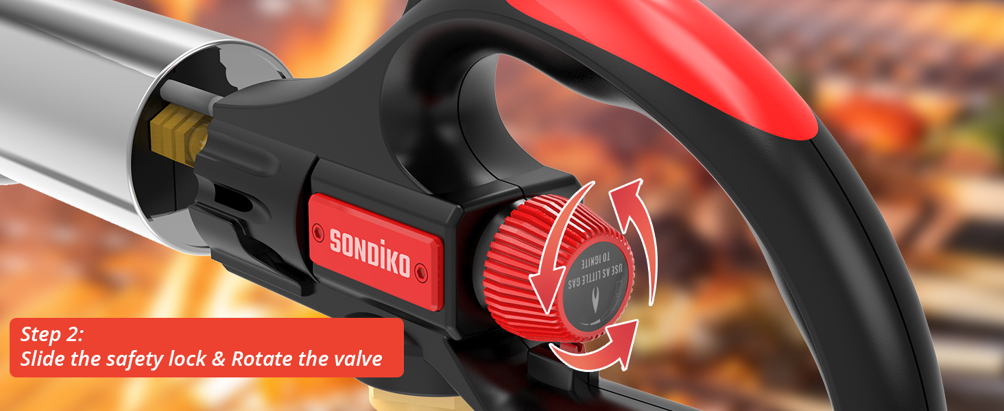 Sondiko Cooking Propane Torch Head Kitchen Torch, Outdoor
