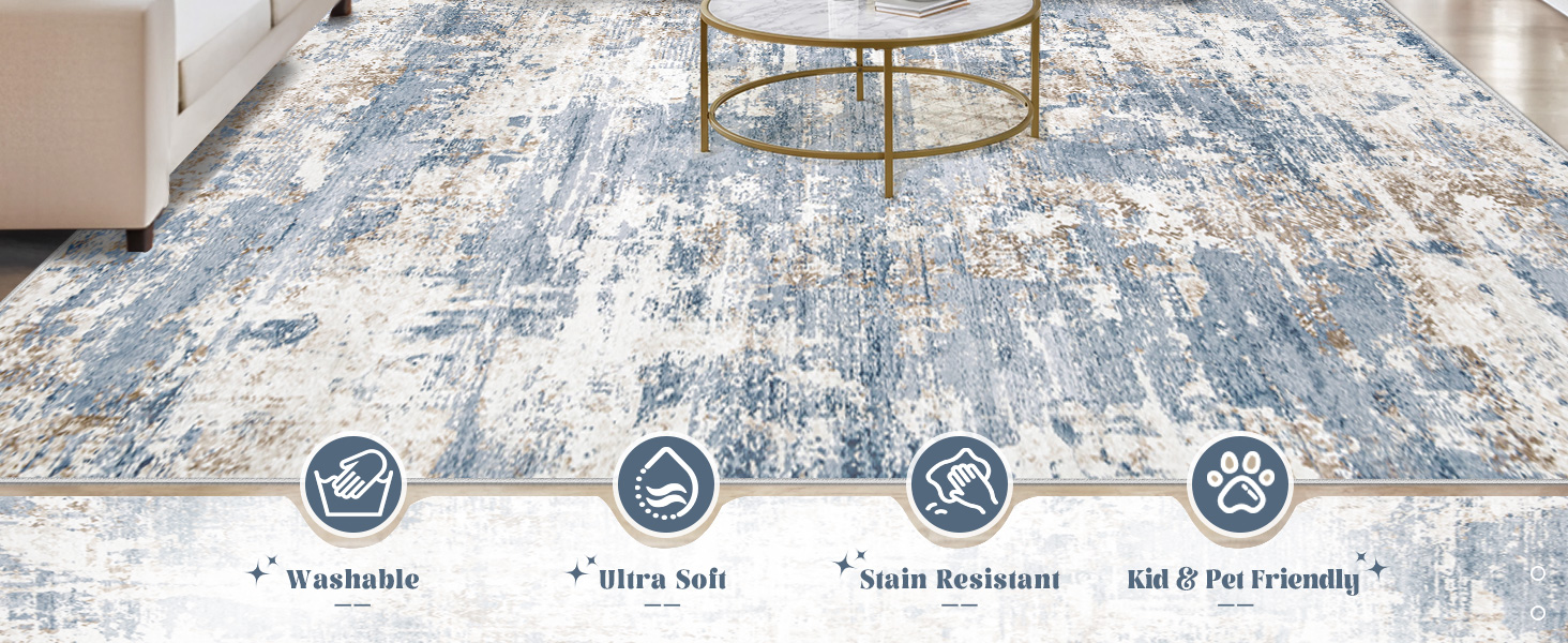xluez washable rugs