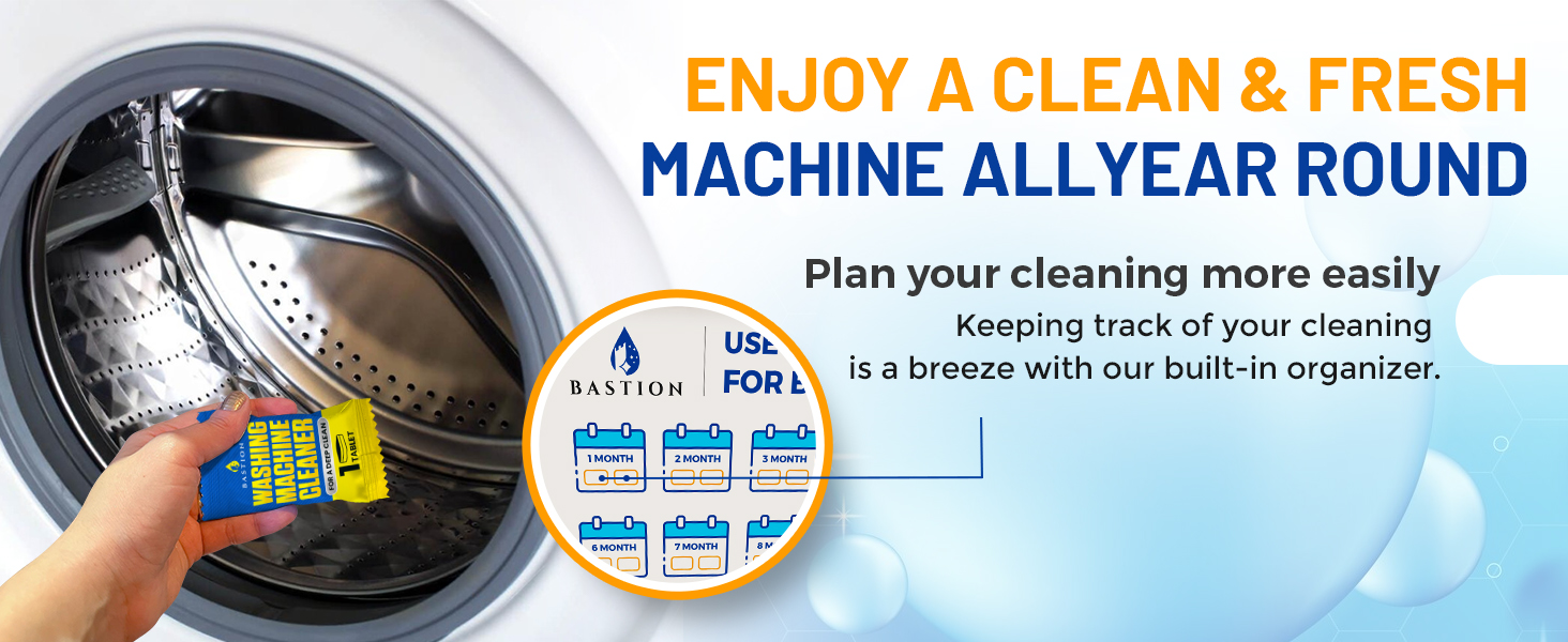 Bastion Washing Machine Cleaner Tablets
