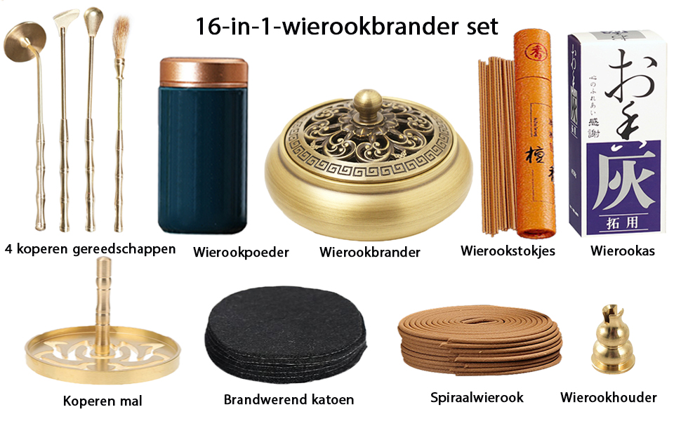 16-in-1 wierookbranderkit