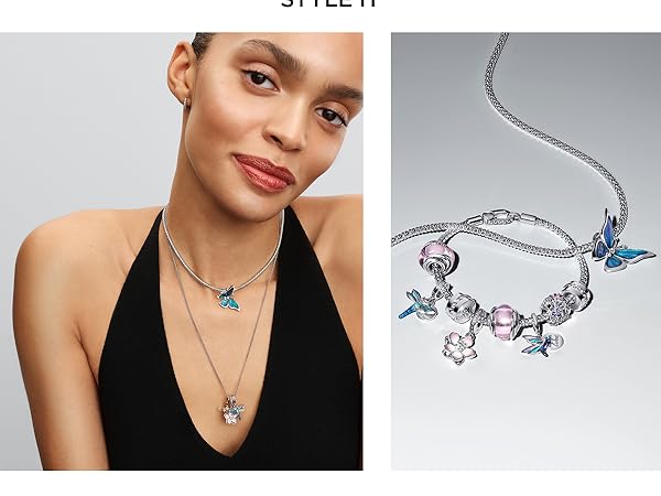 Amazon.com: PANDORA Sparkling Handwritten Love Collier