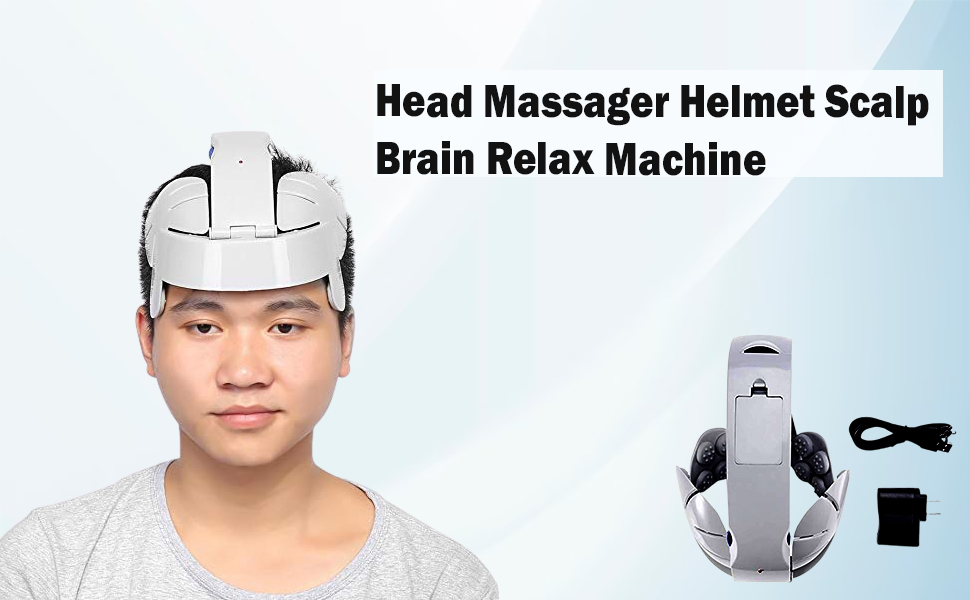ACi Electric Head Massager Helmet Scalp Brain Relax Machine Headache