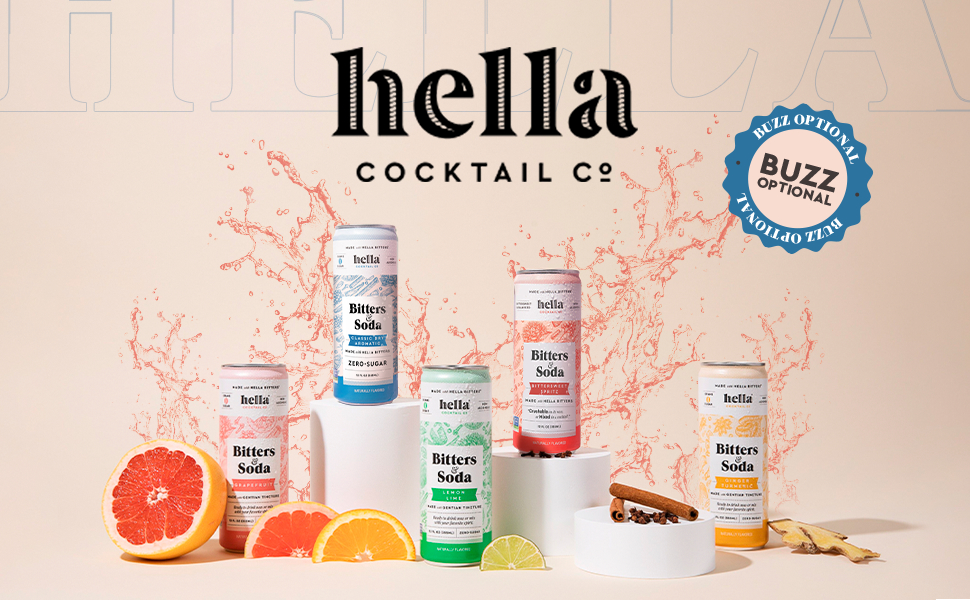 Hella Cocktail Co. Grapefruit Bitters & Soda 12oz Cans