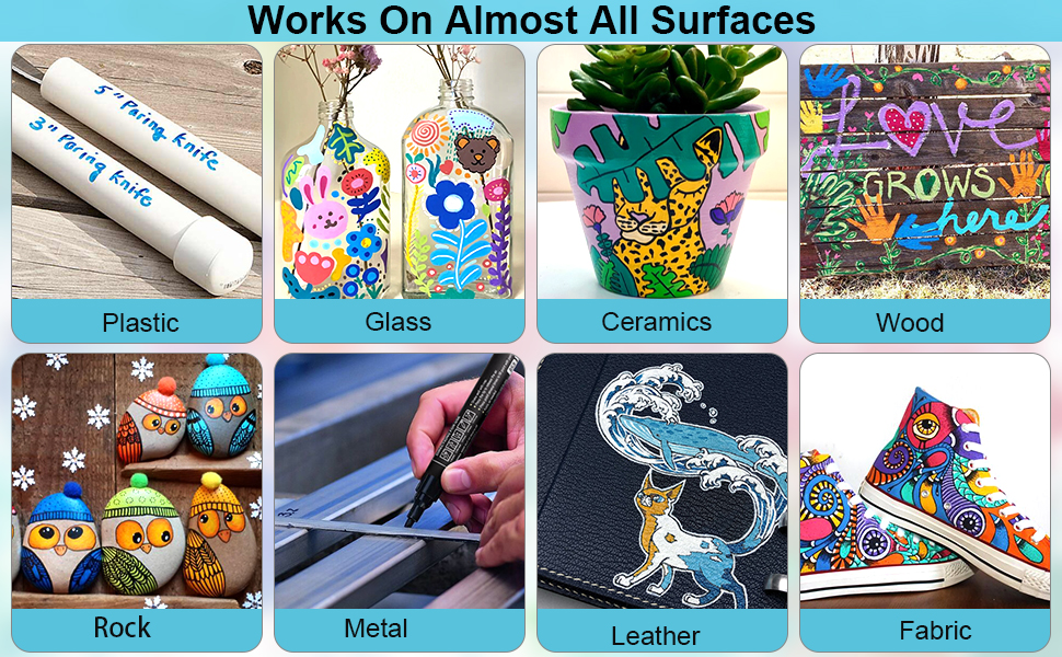 IVSUN Paint Pens Paint Markers, 36 Colors OilBased