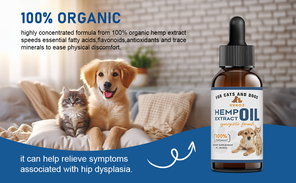 Pet Hemp Oil for Dogs and Cats