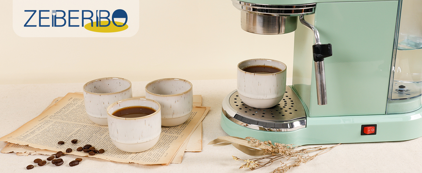 Ceramic Espresso Cups Set