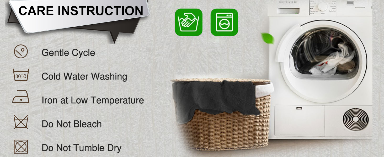 waterproof ottoman cover Black