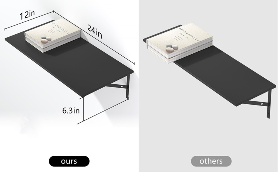 large floating shelves