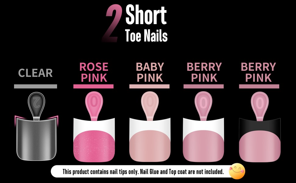 Short toe nails