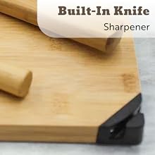 Built-In Knife Sharpener for Effortless Cooking