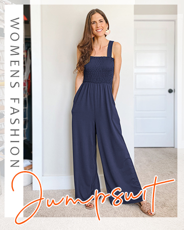 wide leg jumpsuit with pockets