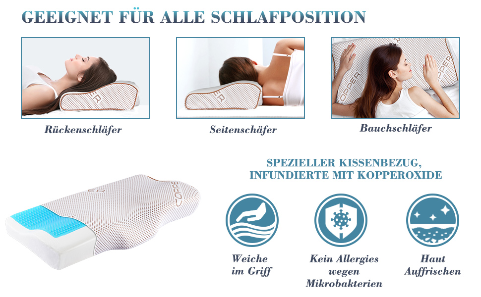Hi-Low Memory Foam Kissen