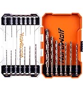 NordWolf 21-Piece M35 Cobalt Drill Bit Set for Stainless Steel, Hard Metals & Cast Iron, Jobber L...