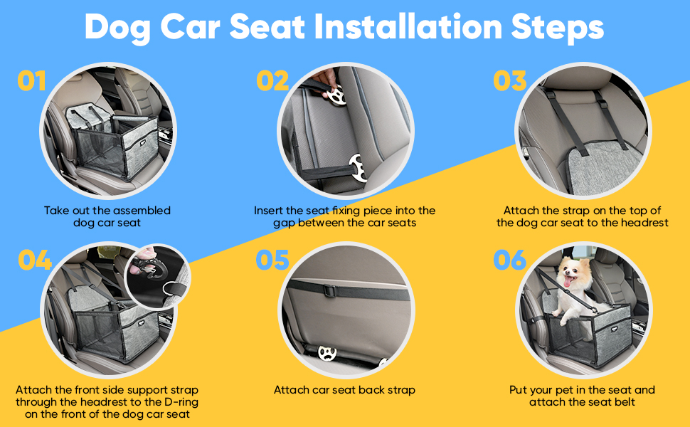 Petbobi Dog Car Seat Puppy Car Seat for Small Dogs and