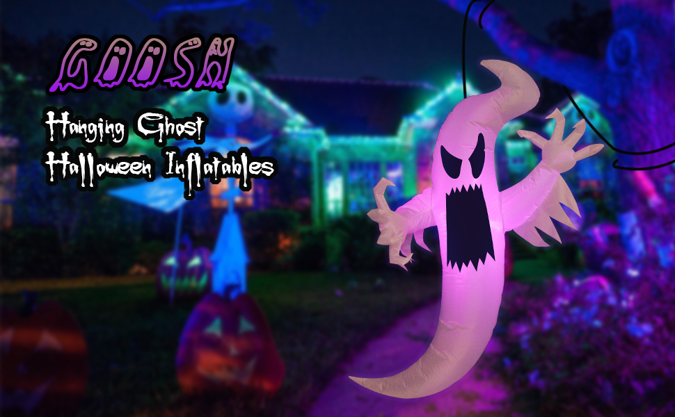 Halloween inflatable hanging ghost