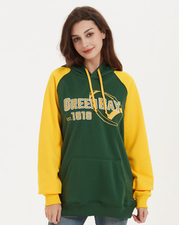 green bay football hoodie women woman