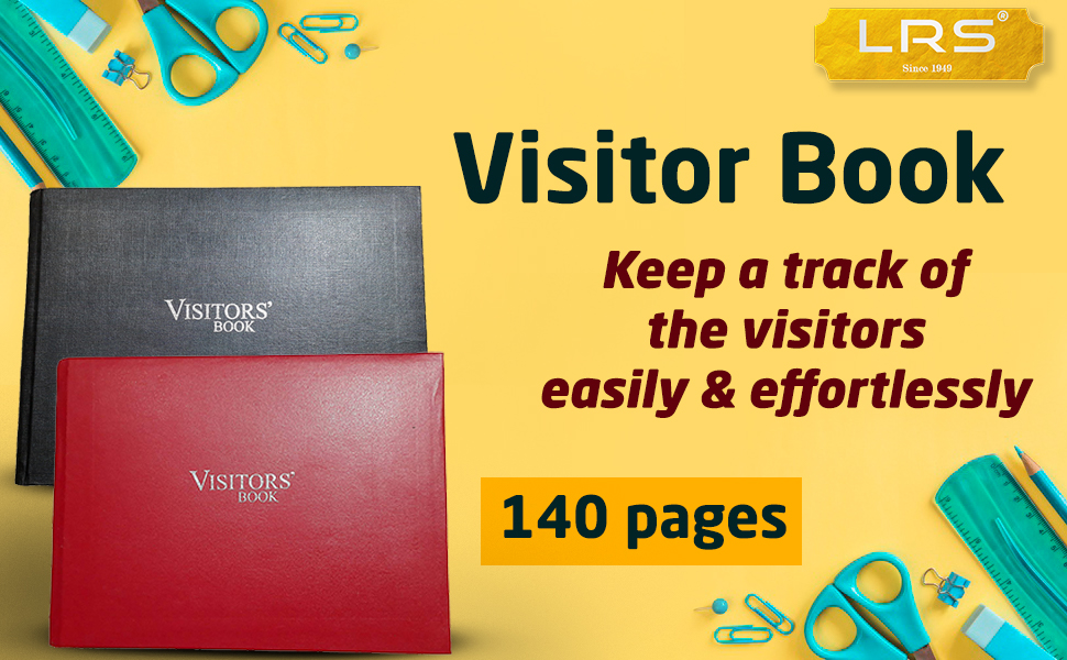 LRS Visitor Book Hard Bound 160 Pages Amazon.in Office Products