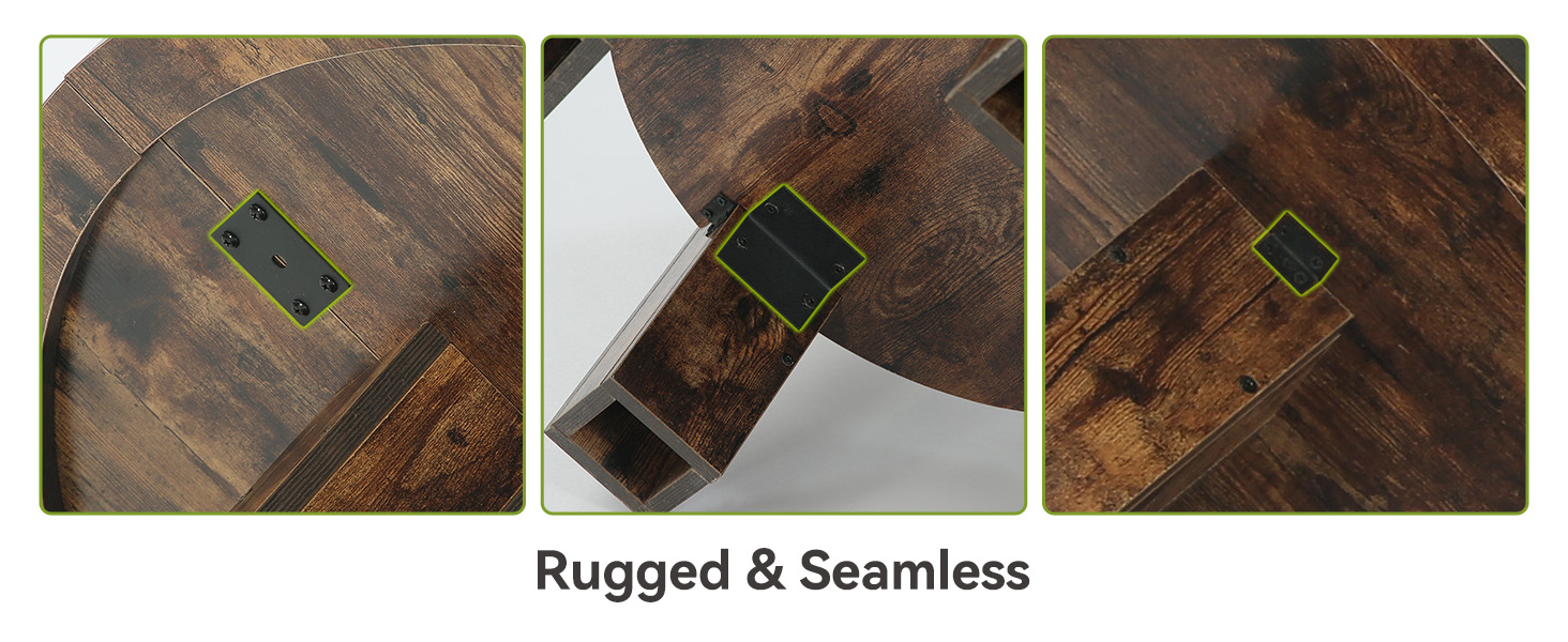 With sturdy metal, striking a balance between a seamless, sophisticated appearance and stable 