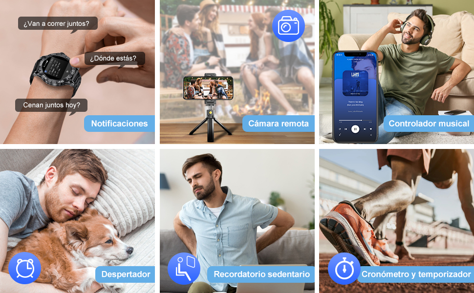 LIGE Reloj Inteligente para Hombre